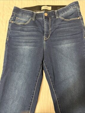 Angels Women's Skinny Jeans in Dark Blue Wash